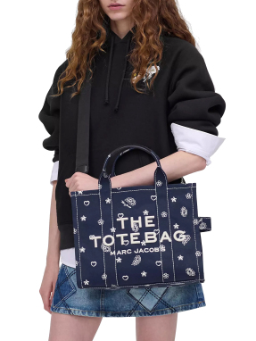 ΓΥΝΑΙΚΕΙΑ ΤΣΑΝΤΑ ΧΕΙΡΟΣ THE BANDANA CANVAS MEDIUM TOTE BAG | Μπλε