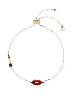 ΓΥΝΑΙΚΕΙΟ ΒΡΑΧΙΟΛΙ LIP ROUGE SLIDER | Ασημί ONE SIZE