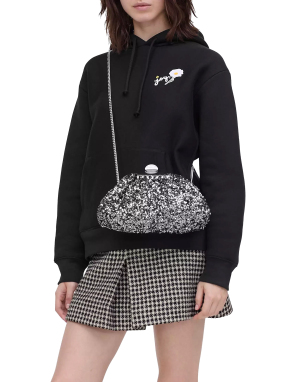 ΓΥΝΑΙΚΕΙΟ CLUTCH THE SEQUIN GLAM SMALL | Ασημί