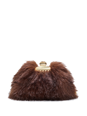 ΓΥΝΑΙΚΕΙΟ CLUTCH THE SMALL CLAW CLIP | Καφέ