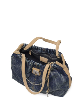 ΓΥΝΑΙΚΕΙΑ ΤΣΑΝΤΑ ΩΜΟΥ THE DENIM SUEDE CRISTINA | Μπλε