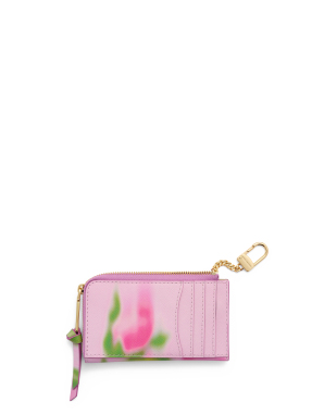 ΓΥΝΑΙΚΕΙΟ ΠΟΡΤΟΦΟΛΙ THE BLURRED FLORAL SNAPSHOT TOP ZIP MULTI WALLET | Ροζ