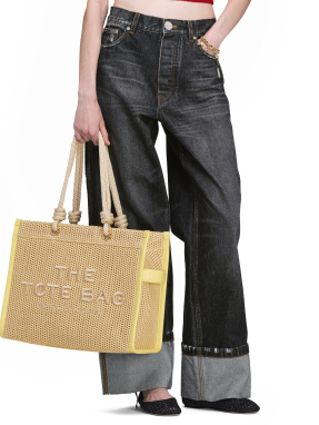 ΓΥΝΑΙΚΕΙΑ ΤΣΑΝΤΑ ΩΜΟΥ THE WOVEN ROPE LARGE TOTE BAG | Μπεζ