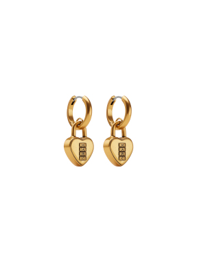 ΓΥΝΑΙΚΕΙΑ ΣΚΟΥΛΑΡΙΚΙΑ HEART PADLOCK | Χρυσό ONE SIZE