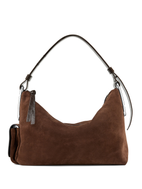 ΓΥΝΑΙΚΕΙΑ ΤΣΑΝΤΑ ΩΜΟΥ SCENE LARGE SHOULDER BAG IN SUEDE | Καφέ Σκούρο
