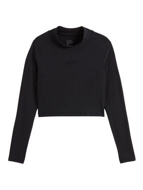 ΓΥΝΑΙΚΕΙΑ ΜΑΚΡΥΜΑΝΙΚΗ ΜΠΛΟΥΖΑ SCRIPT MINI MOCK | Μαύρο S