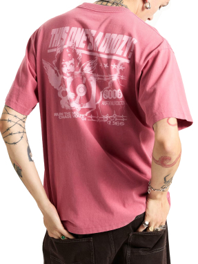 ΑΝΔΡΙΚΟ T-SHIRT EARTHBOUND LOOSE FIT SS TEE | Ροζ Σκούρο S