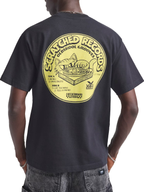 ΑΝΔΡΙΚΟ T-SHIRT SCRATCHED RECORDS | Μαύρο M