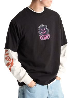 ΑΝΔΡΙΚΟ T-SHIRT HAPPY SPIKE | Μαύρο M