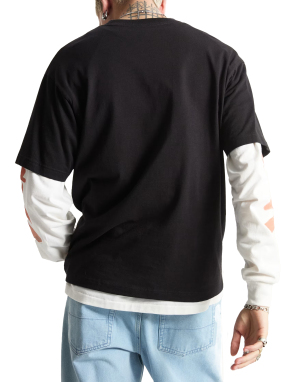 ΑΝΔΡΙΚΟ T-SHIRT HAPPY SPIKE | Μαύρο L