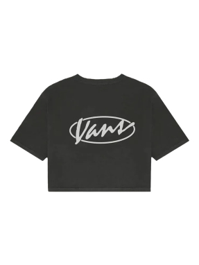 ΓΥΝΑΙΚΕΙΟ CROP T-SHIRT ERA SCRIPT | Μαύρο S