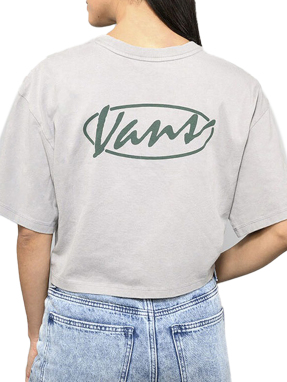 ΓΥΝΑΙΚΕΙΟ CROP T-SHIRT ERA SCRIPT | Γκρι S