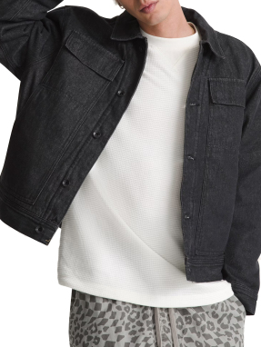 ΑΝΔΡΙΚΟ LX MCAVOY LINED TRUCKER JACKET | Μαύρο M