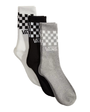 ΚΑΛΤΣΕΣ CLASSIC CHECK CREW | Ασπρόμαυρο M