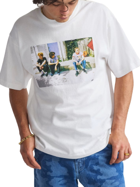 ΑΝΔΡΙΚΟ T-SHIRT SKATE ATIBA HAZE CURB | Λευκό S