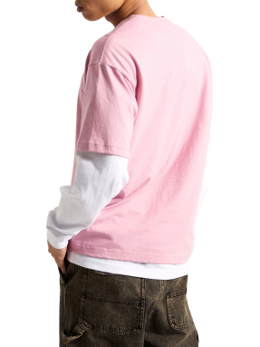 ΑΝΔΡΙΚΟ T-SHIRT STAR CHECKER | Ροζ L