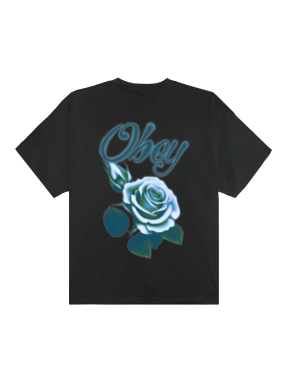 ΑΝΔΡΙΚΟ T-SHIRT AIRBRUSHED ROSE TEE | Μαύρο M