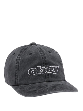 ΚΑΠΕΛΟ PIGMENT OUTLINE DELTA 6 PANEL STRAPBACK | Μαύρο ONE SIZE