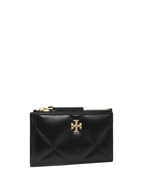 ΓΥΝΑΙΚΕΙΟ ΔΕΡΜΑΤΙΝΟ ΠΟΡΤΟΦΟΛΙ KIRA DIAMOND QUILT CARD CASE | Μαύρο