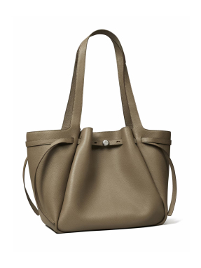 ΓΥΝΑΙΚΕΙΑ ΔΕΡΜΑΤΙΝΗ ΤΣΑΝΤΑ ΩΜΟΥ ROMY TOTE | Μπεζ Σκούρο