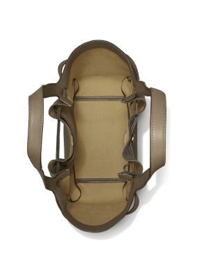 ΓΥΝΑΙΚΕΙΑ ΔΕΡΜΑΤΙΝΗ ΤΣΑΝΤΑ ΩΜΟΥ ROMY TOTE | Μπεζ Σκούρο