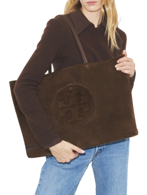 ΓΥΝΑΙΚΕΙΑ ΤΣΑΝΤΑ ΩΜΟΥ TOTE ELLA SUEDE | Καφέ