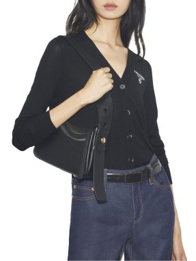 ΓΥΝΑΙΚΕΙΑ ΔΕΡΜΑΤΙΝΗ ΤΣΑΝΤΑ ΩΜΟΥ ROMY SMALL | Μαύρο