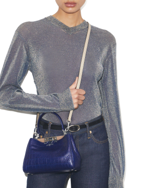 ΓΥΝΑΙΚΕΙΑ ΤΣΑΝΤΑ ΧΕΙΡΟΣ ELEANOR EMBOSSED SOFT MINI | Μπλε