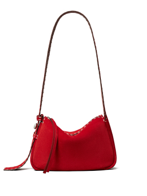 ΓΥΝΑΙΚΕΙΑ ΤΣΑΝΤΑ ΩΜΟΥ ROMY SUEDE PICK STITCH SMALL | Κόκκινο