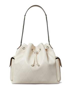 ΓΥΝΑΙΚΕΙΑ ΤΣΑΝΤΑ ΩΜΟΥ CHARLIE QUILTED LARGE DRAWSTRING | Εκρού