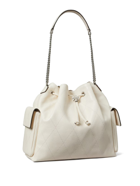 ΓΥΝΑΙΚΕΙΑ ΤΣΑΝΤΑ ΩΜΟΥ CHARLIE QUILTED LARGE DRAWSTRING | Εκρού