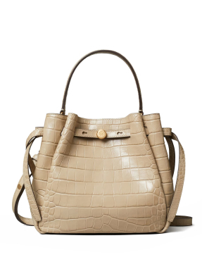 ΓΥΝΑΙΚΕΙΑ ΤΣΑΝΤΑ ΧΕΙΡΟΣ ROMY EMBOSSED CROC BUCKET BAG | Μπεζ