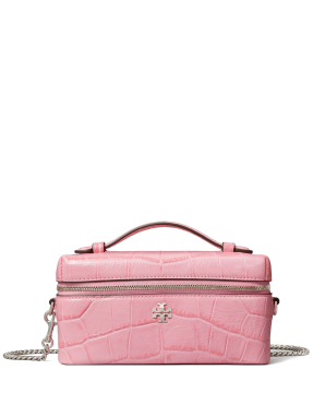 ΓΥΝΑΙΚΕΙΑ ΤΣΑΝΤΑ ΧΕΙΡΟΣ CHARLIE EMBOSSED CROC EAST-WEST VANITY | Ροζ