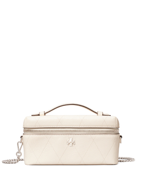 ΓΥΝΑΙΚΕΙΑ ΤΣΑΝΤΑ ΧΕΙΡΟΣ CHARLIE QUILTED EAST-WEST VANITY CASE | Εκρού
