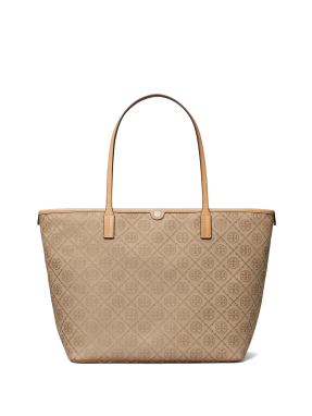 ΓΥΝΑΙΚΕΙΑ ΤΣΑΝΤΑ ΩΜΟΥ T MONOGRAM ZIP TOTE | Μπεζ