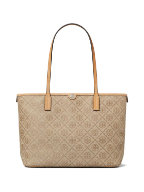 ΓΥΝΑΙΚΕΙΑ ΤΣΑΝΤΑ ΩΜΟΥ T MONOGRAM SMALL ZIP TOTE | Μπεζ