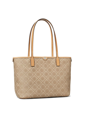 ΓΥΝΑΙΚΕΙΑ ΤΣΑΝΤΑ ΩΜΟΥ T MONOGRAM SMALL ZIP TOTE | Μπεζ