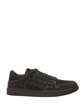 ΑΝΔΡΙΚΑ ΔΕΡΜΑΤΙΝΑ SNEAKERS SKEL TOP | Καφέ Σκούρο 46