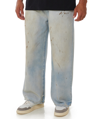 ΑΝΔΡΙΚΟ DENIM ΠΑΝΤΕΛΟΝΙ BAGGY | Μπλε Ανοιχτό 34