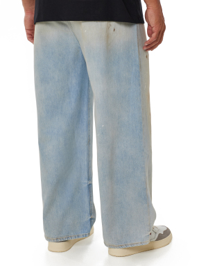 ΑΝΔΡΙΚΟ DENIM ΠΑΝΤΕΛΟΝΙ BAGGY | Μπλε Ανοιχτό 34