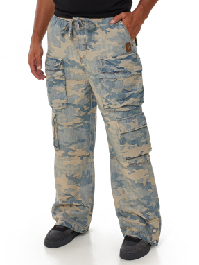 ΑΝΔΡΙΚΟ DENIM ΠΑΝΤΕΛΟΝΙ BAGGY | Μπλε Ανοιχτό M