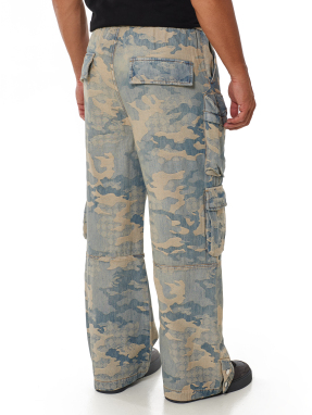 ΑΝΔΡΙΚΟ DENIM ΠΑΝΤΕΛΟΝΙ BAGGY | Μπλε Ανοιχτό M