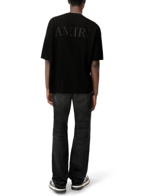 ΑΝΔΡΙΚΟ DENIM ΠΑΝΤΕΛΟΝΙ LEATHER STRAIGHT MX1 | Μαύρο 33/32