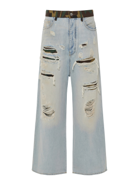 ΑΝΔΡΙΚΟ DENIM ΠΑΝΤΕΛΟΝΙ BAGGY | Μπλε Ανοιχτό 34