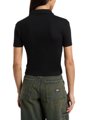 ΓΥΝΑΙΚΕΙΑ POLO ΜΠΛΟΥΖΑ ΜΕ ΚΟΥΜΠΙΑ | Μαύρο XS