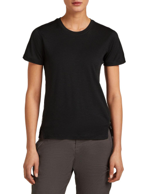 ΓΥΝΑΙΚΕΙΟ T-SHIRT 150 MERINOFINE™ ACE | Μαύρο XS