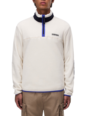 ΑΝΔΡΙΚΟ ΦΟΥΤΕΡ HALF-ZIP FLEECE T-DERGANA HZ | Λευκό XXL