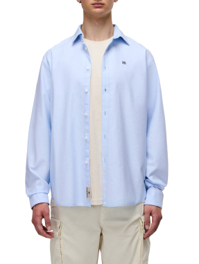 ΑΝΔΡΙΚΟ ΠΟΥΚΑΜΙΣΟ G-TERRA OXFORD | Γαλάζιο XL