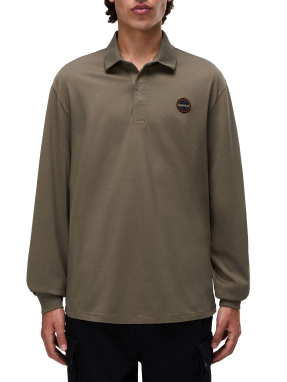 ΑΝΔΡΙΚΗ ΜΠΛΟΥΖΑ POLO E-BADGE LS | Λαδί XXL