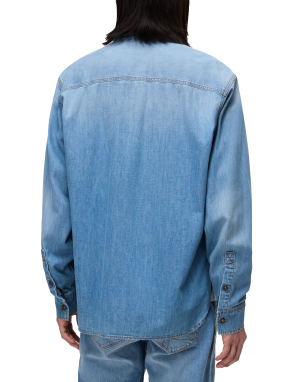 ΑΝΔΡΙΚΟ ΠΟΥΚΑΜΙΣΟ DENIM O-KIENE LS | Μπλε XXL